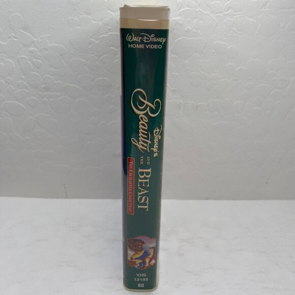 Vintage Disneys Beauty And Beast The Enchanted Christmas VHS Tape Clamshell CAse - Picture 7 of 10